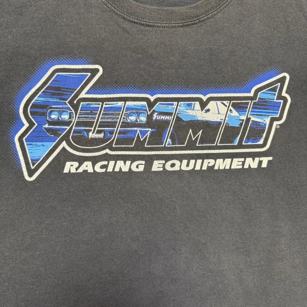 Y2K Summit Racing Equipment T-Shirt Mens XL Black Graphic Tee Motorsports Racing